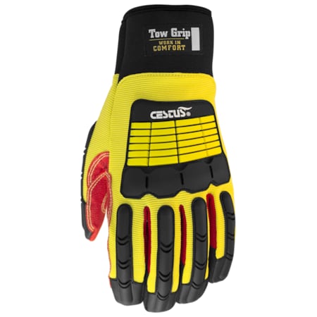 Cestus Impact Gloves, Cotton Palm with Skid-X Rough Out, M, PR 3084-M